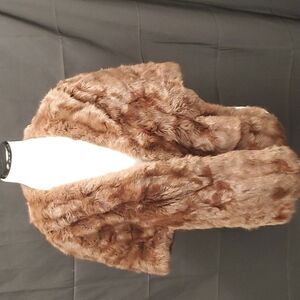 Duplers Vintage Mink Caplet w/ Pockets